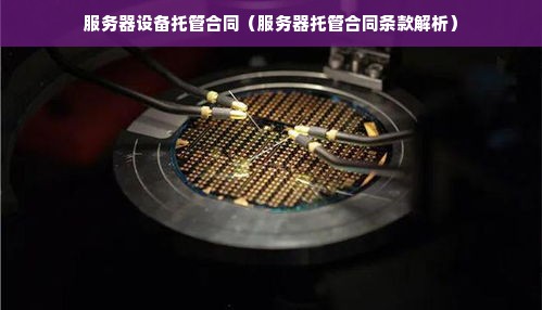 服务器设备托管合同（服务器托管合同条款解析）
