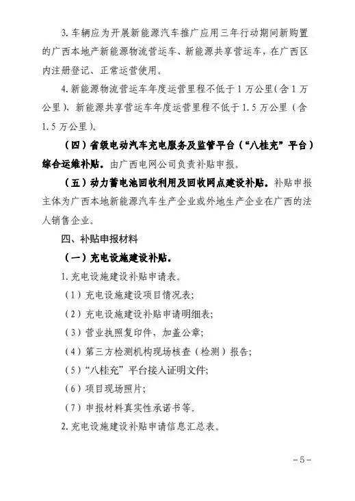广西营运新能源汽车补贴(广西营运新能源汽车补贴政策)